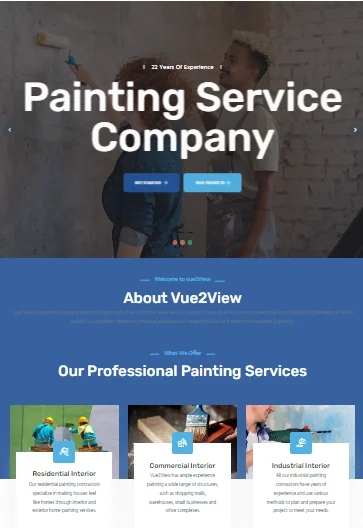 Site web pour la société de peinture australienne