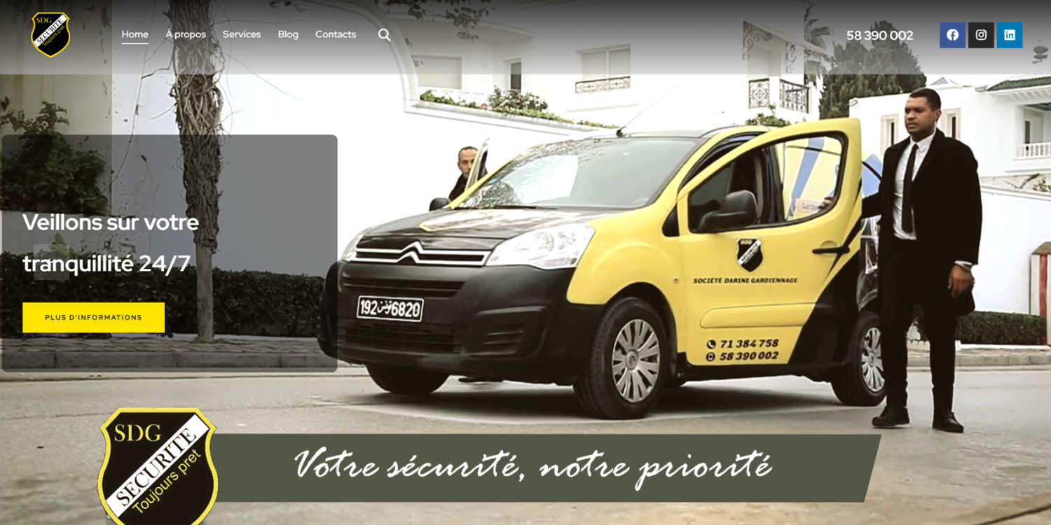 Site Web Professionnel pour SDG