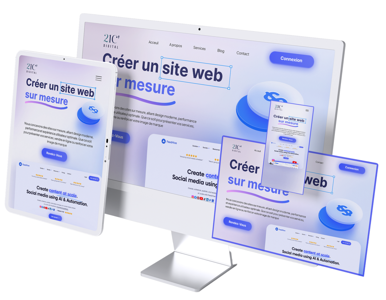 Du concept à la réalité, nous construisons l'avenir digital !